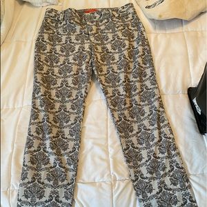 Size 8 light and dark grey printed pants
